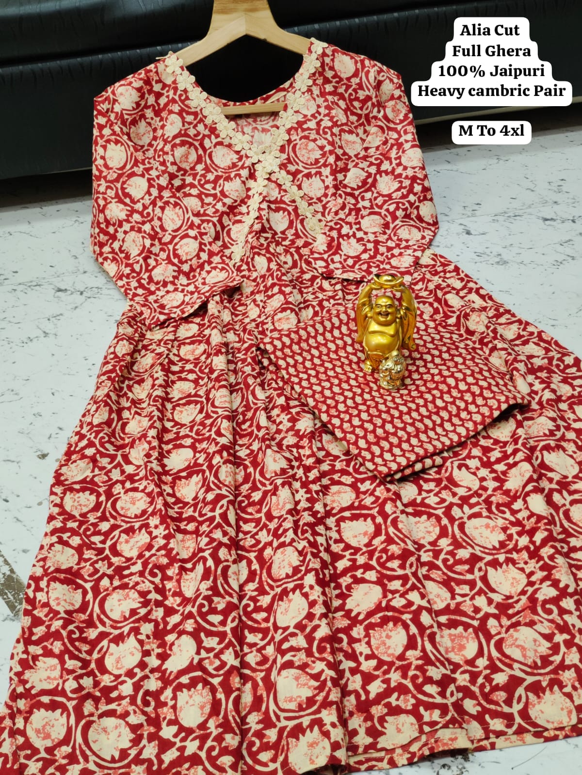 Virat Cotton Printed Alia Cut Kurtis With Bottom Catalog